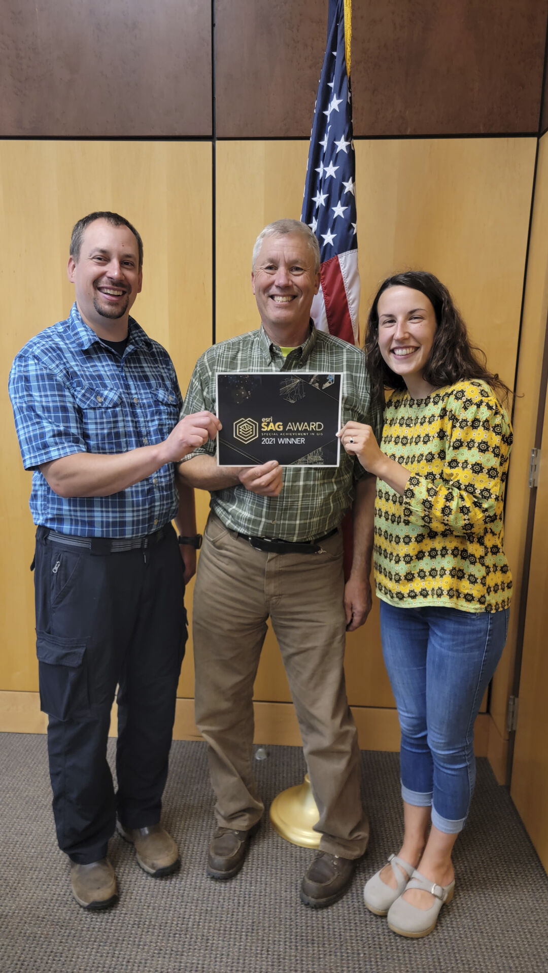 Carlton County Geographic Information Systems team wins SAG award